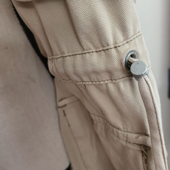 Kensie Tan Cotton Canvas Utility Jacket M - Picture 9 of 13